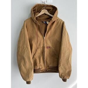 Vintage Dickies Hooded Jacket Zip Workwear carhartt detroit